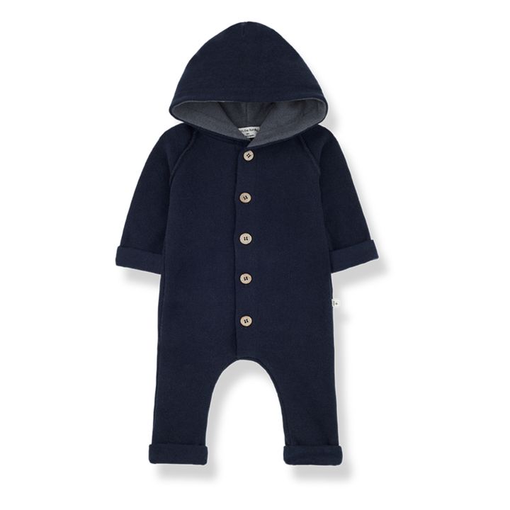 Kim Hooded Jumpsuit Navy blue- Product image n°0