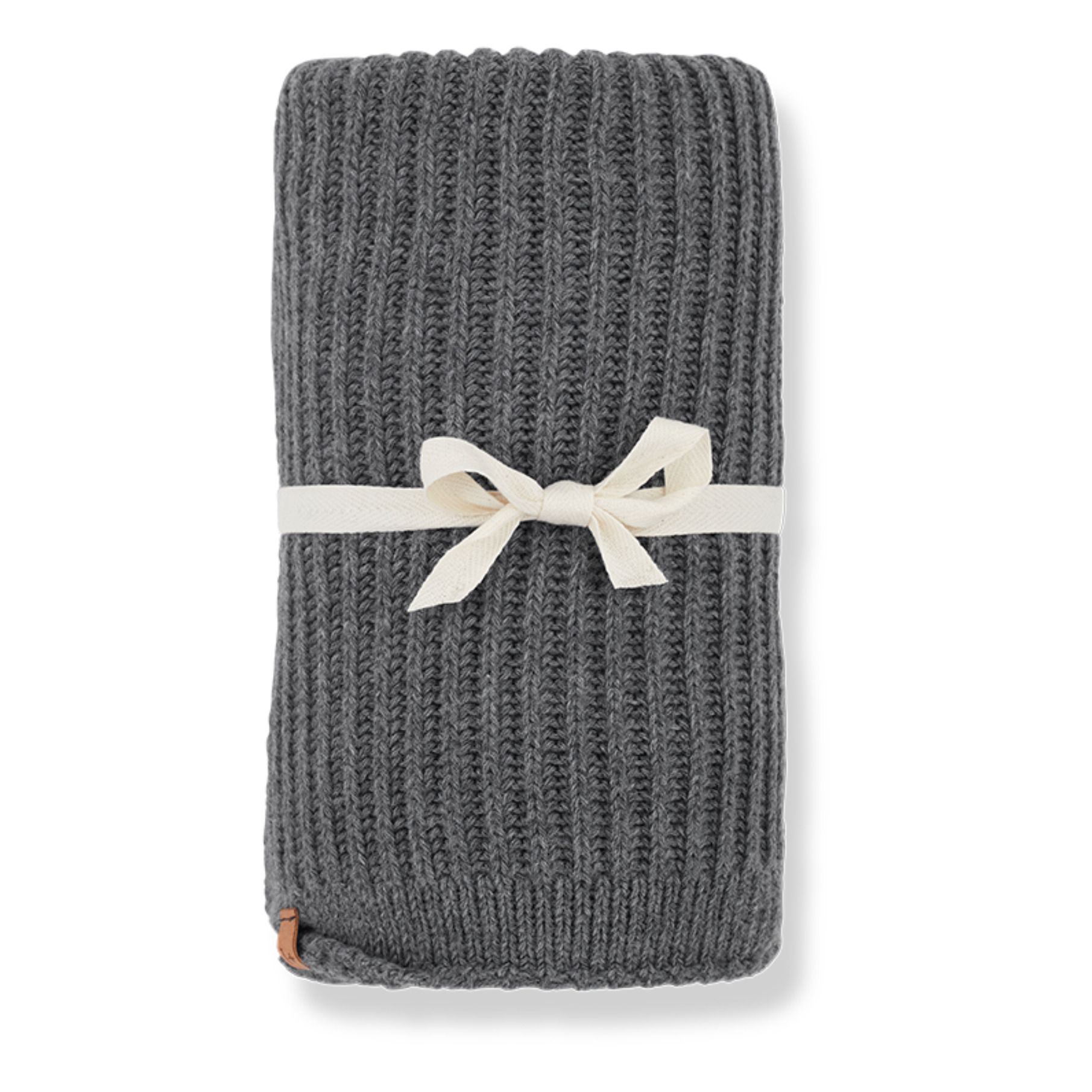 Sarai Woollen Newborn Blanket | Gris- Imagen del producto n°0