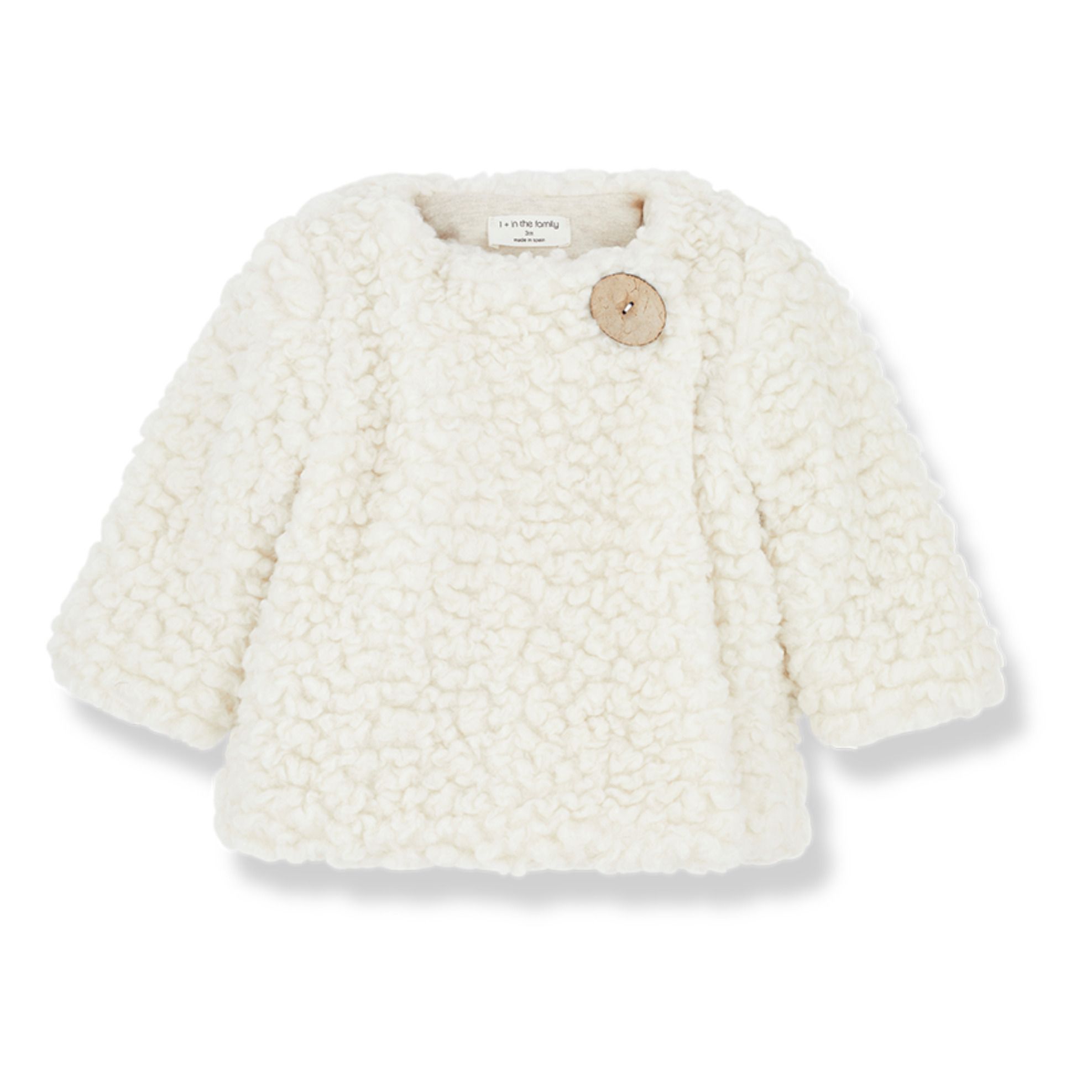 Manteau Façon Fourrure Uxue Ecru- Image produit n°0
