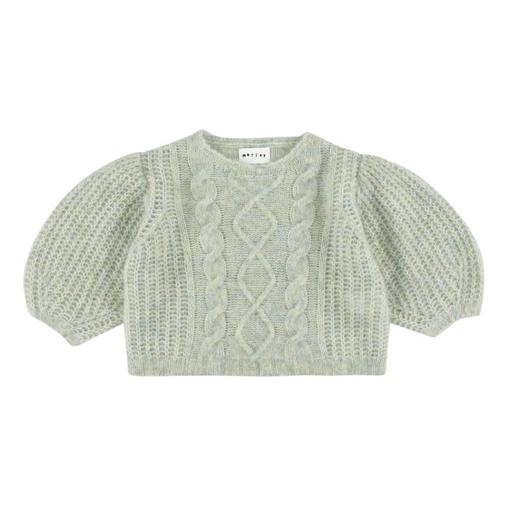Ragna Balloon Sleeve Jumper | Verde Pálido- Imagen del producto n°0