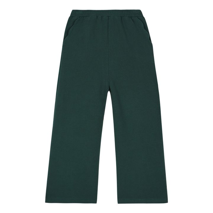 Organic Fleece Trousers Dark green- Product image n°0