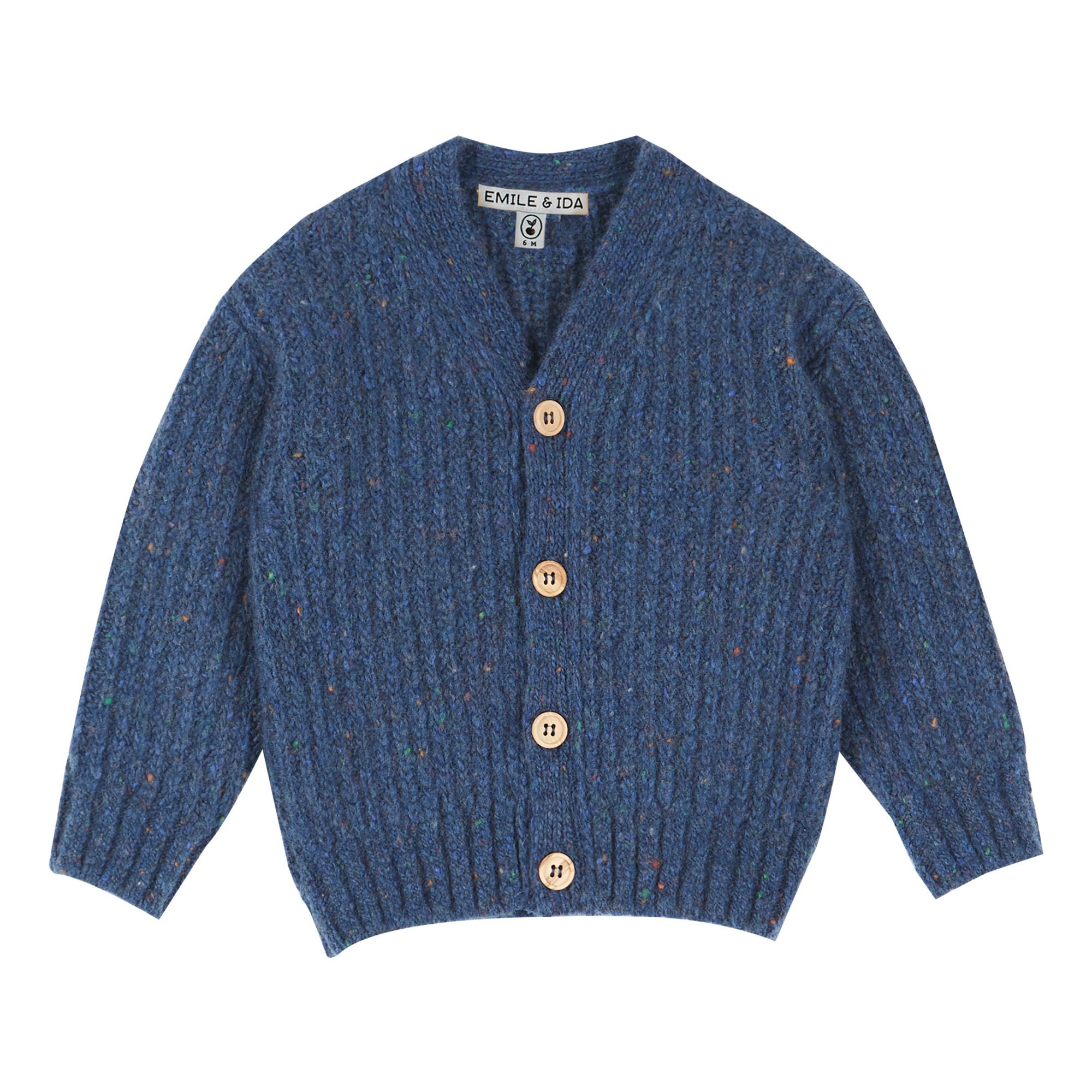 Recycled Wool Cardigan | Azul Marino- Imagen del producto n°0