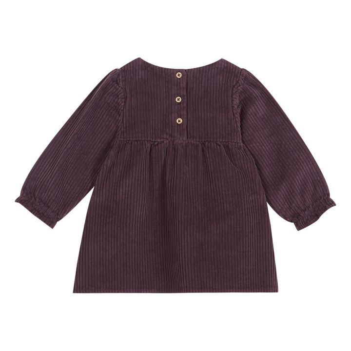 Robe Velours Côtelé Aubergine- Image produit n°1