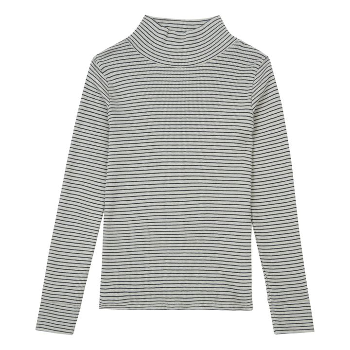Forgo Striped Turtleneck Light grey- Product image n°0