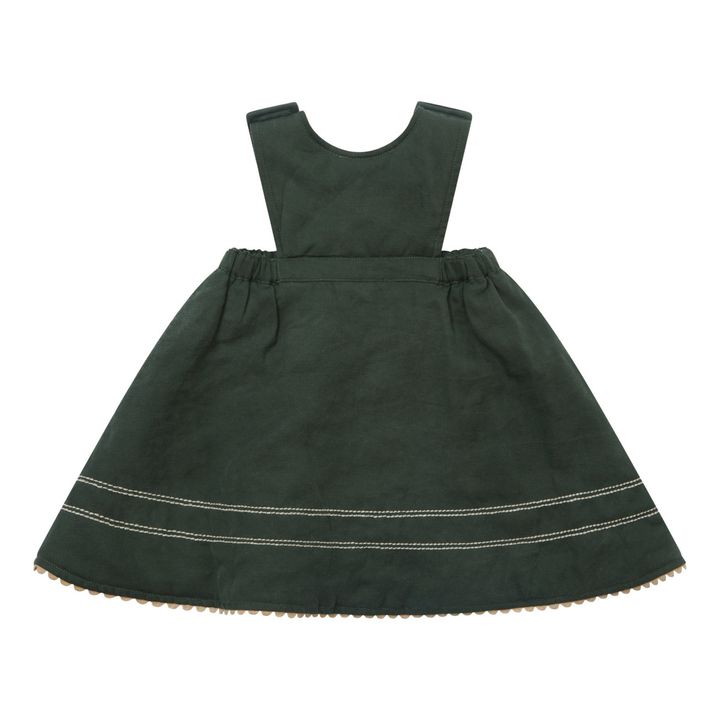 Robe Tablier Whitebeam | Dark green- Product image n°0