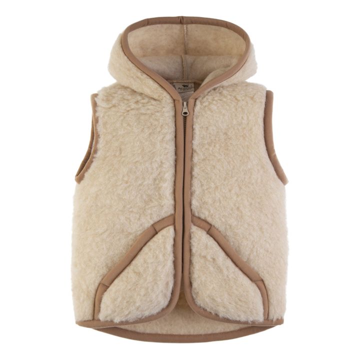 Gilet Sans Manche A Capuche Robby | Beige- Image produit n°0