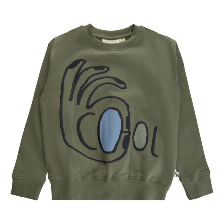 Baptiste Cool Sweatshirt | Verde Kaki- Imagen del producto n°0