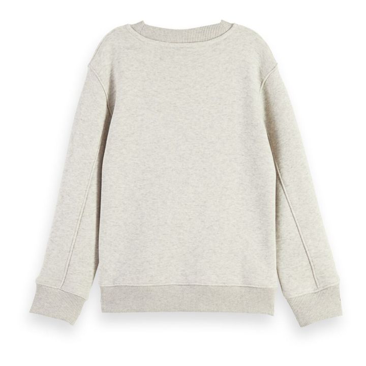 Felpa in cotone bio | Grigio chiné- Immagine del prodotto n°2