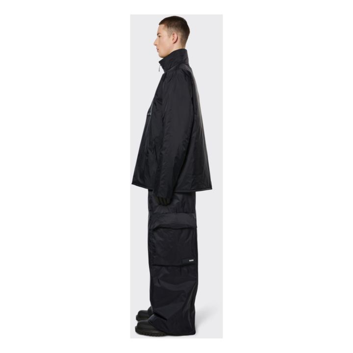 Waterproof Quilted Anorak | Negro- Imagen del producto n°2