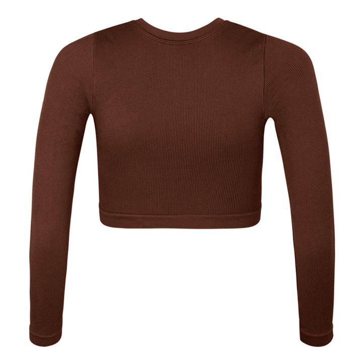 Top Côtelé Evoke | Marron- Image produit n°3