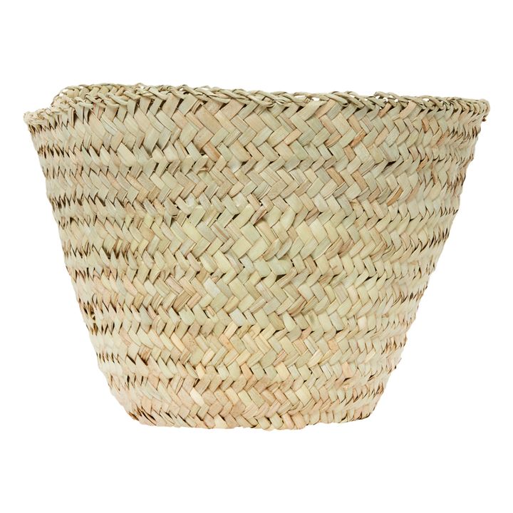 Corbeille ronde en feuille de palmier- Image produit n°3