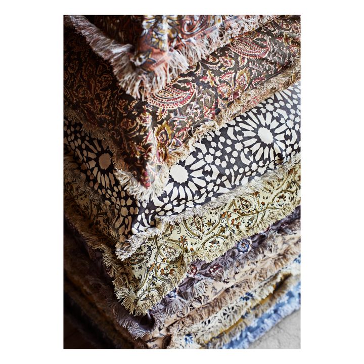 Housse de coussin imprimé | Jaune moutarde- Image produit n°2