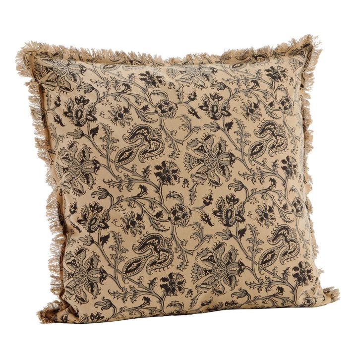 Funda de cojín estampada | Camel- Imagen del producto n°0