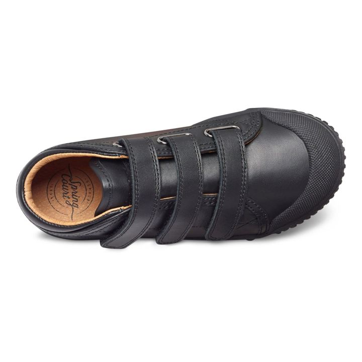 B2 Nappa High-Top Velcro Sneakers Negro- Imagen del producto n°1