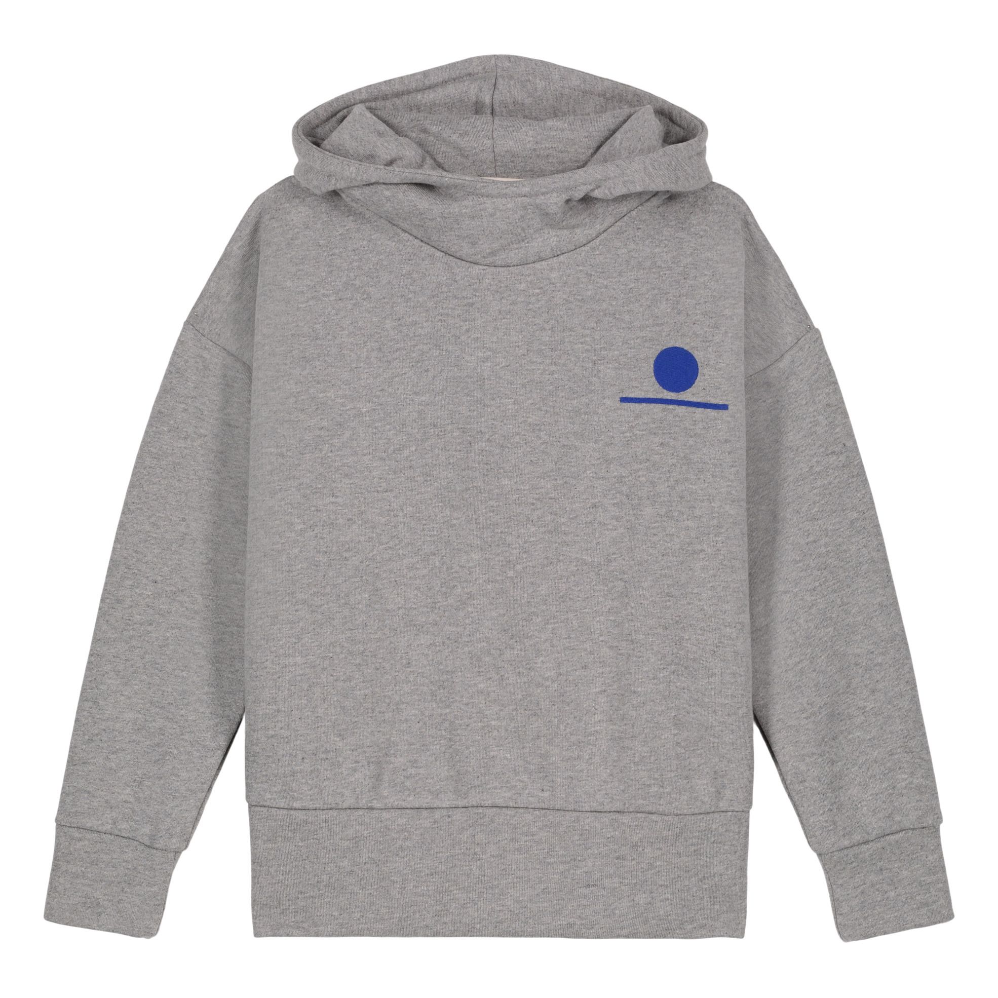 Sweat Molleton Coton Bio Sacha Gris- Image produit n°0