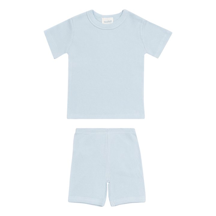 Waffle Shorts Blau- Produktbild Nr. 0