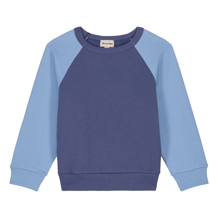 Henri Organic Cotton Fleece Sweatshirt | Blu- Immagine del prodotto n°0