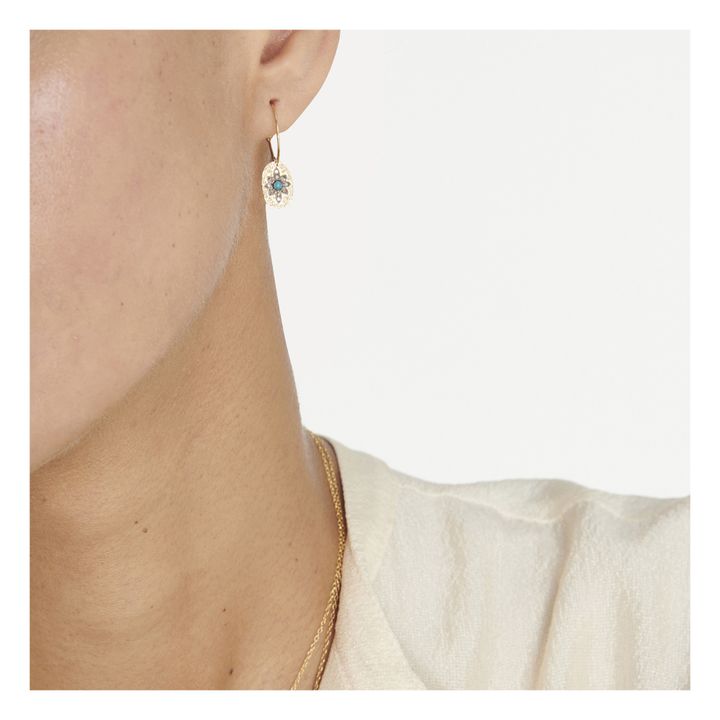 Pendientes Nais | Azul Turquesa- Imagen del producto n°2