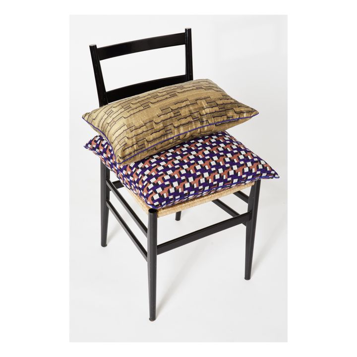 Coussin Tempo en soie | Violet- Image produit n°2