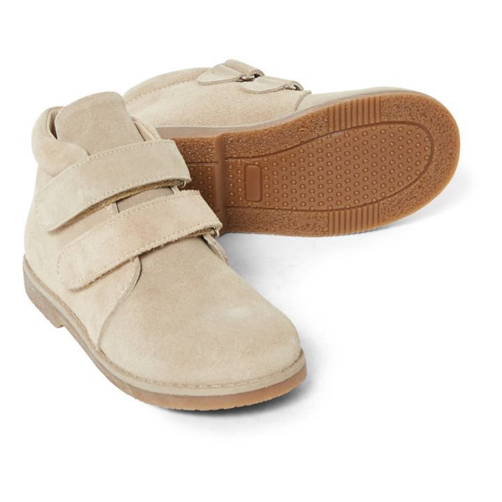 Suede Velcro Boots Beige- Imagen del producto n°2