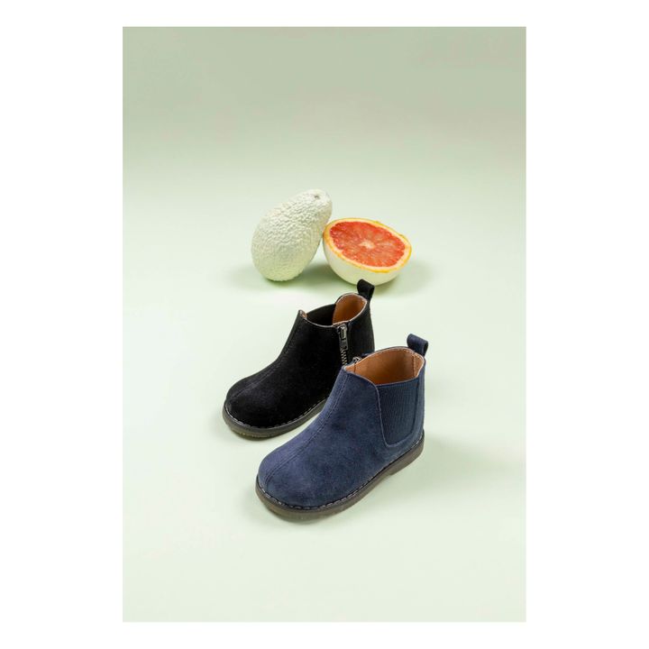 Stivali Chelsea Boots, con zip, scamosciati | Nero- Immagine del prodotto n°1