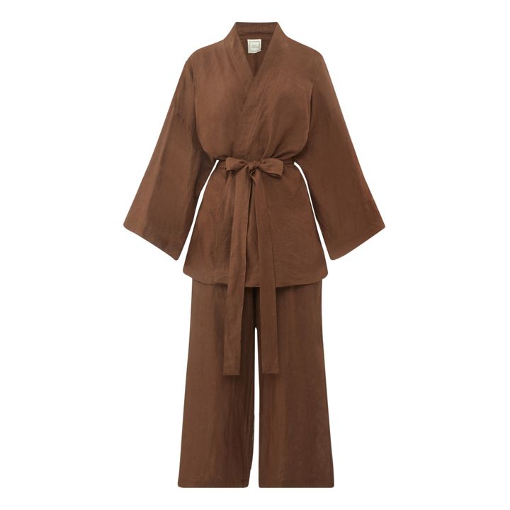 Ensemble 01 Lin | Marron- Image produit n°0