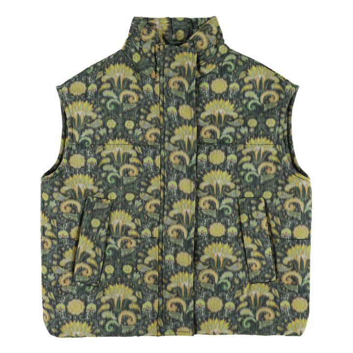 Cream Flower Puffer Jacket | Gelb- Produktbild Nr. 0