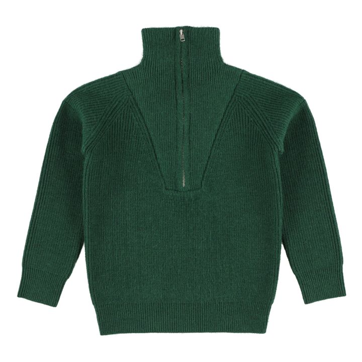 Louis Zip-Neck Jumper | Verde- Imagen del producto n°0