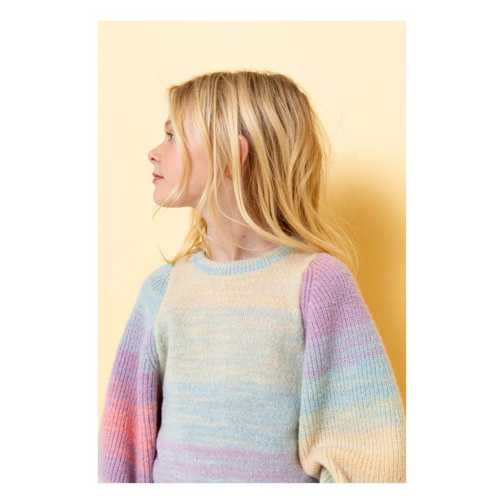 Pullover Puffärmel Madonna | Blau- Produktbild Nr. 1