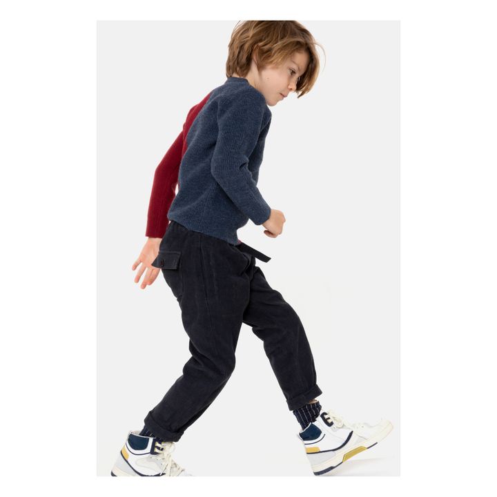 Daan Two-Tone Jumper | Navy- Produktbild Nr. 2