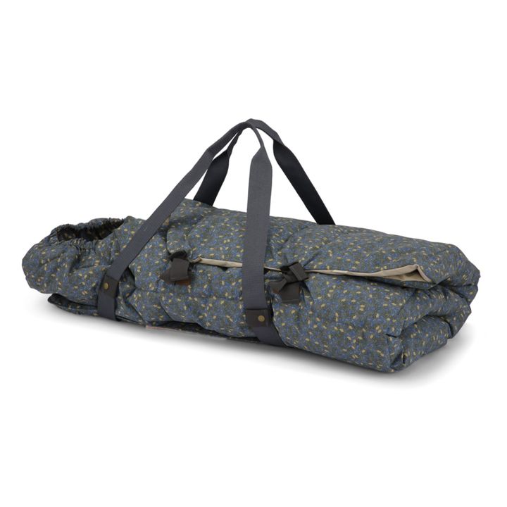 Nuit de Fleurs Soft Moses Basket | Grey blue- Product image n°0