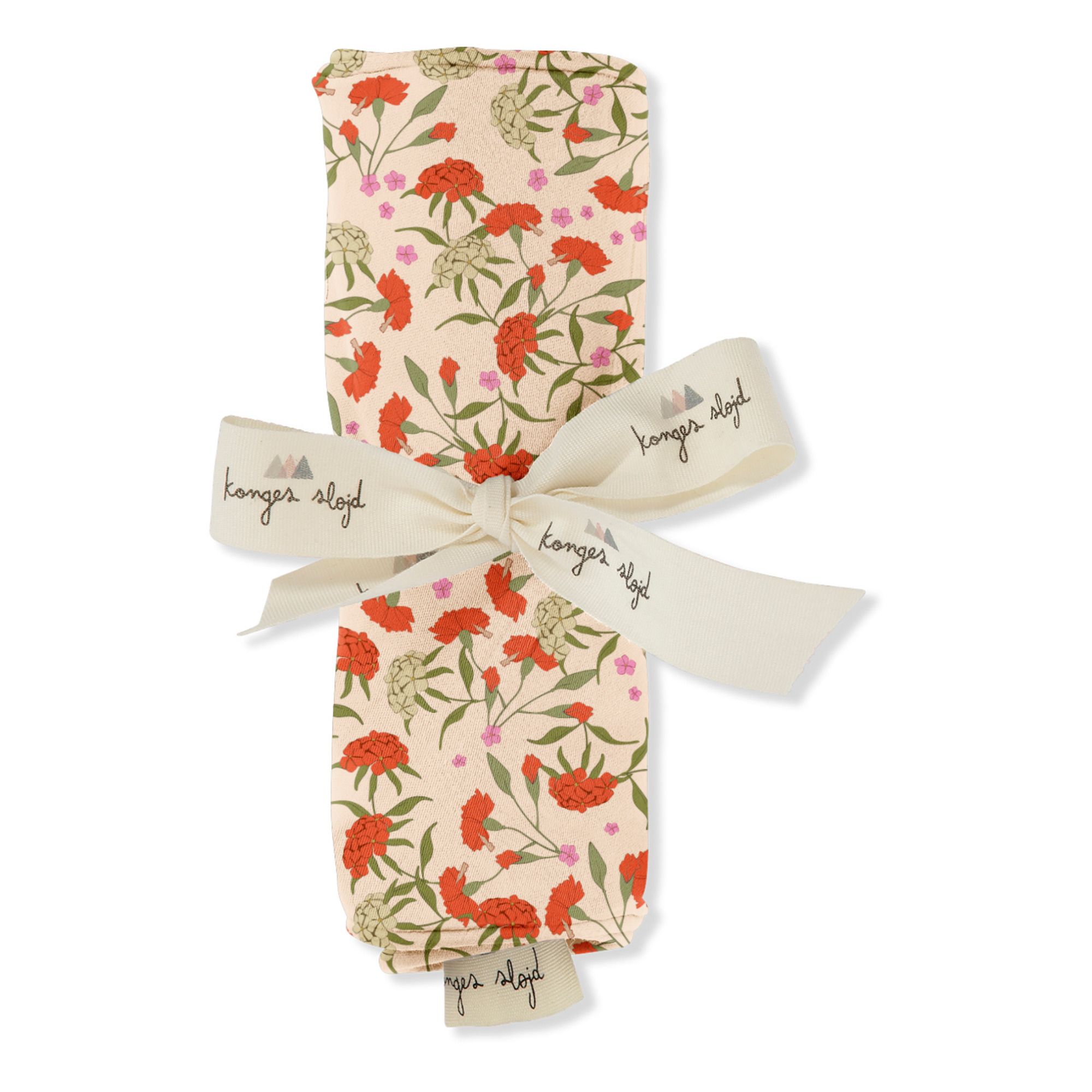 Funda de almohada de lactancia de algodón orgánico Claveles | Rosa- Imagen del producto n°0