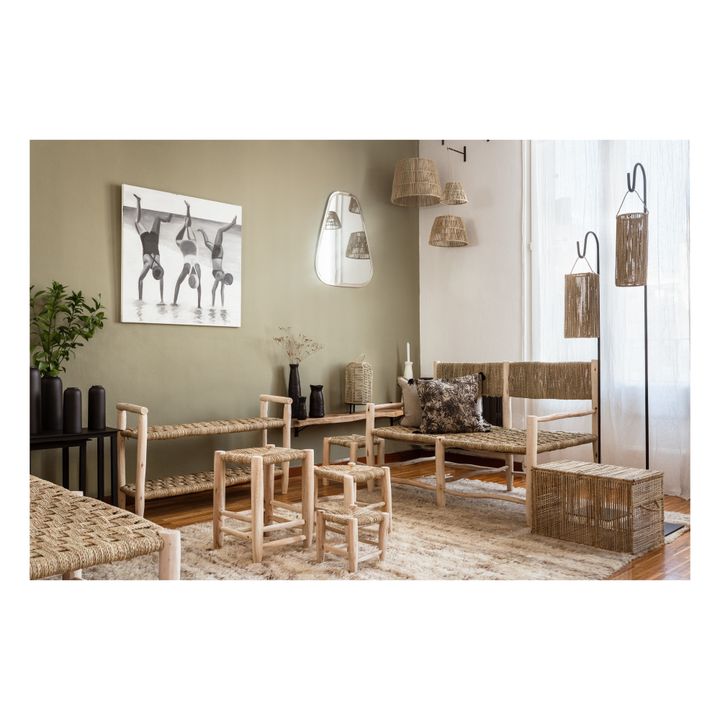 Tabouret en bois - 32 x 40 cm- Image produit n°1