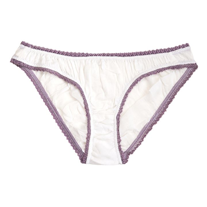 Braguitas Germaine de algodón orgánico | Lila- Imagen del producto n°0