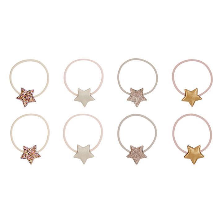 Star Hair Elastics - Set of 8 | Rosa Palo- Imagen del producto n°0