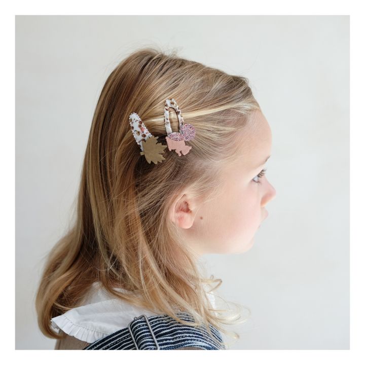 Lot Barrettes Écureuil | Ecru- Image produit n°2