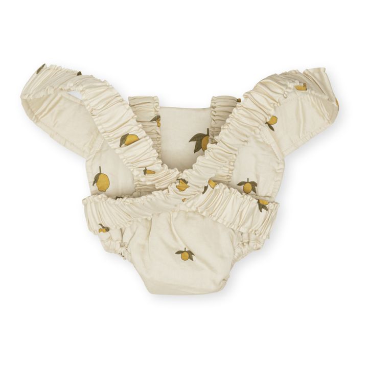 Porte-poupée en coton bio Lemon | Jaune citron- Image produit n°3