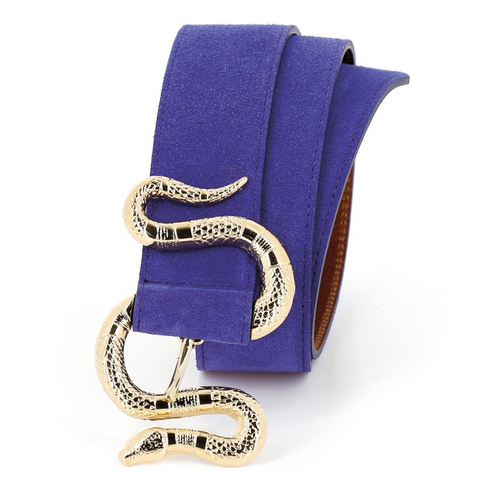 Crush Velour Belt | Viola- Immagine del prodotto n°1