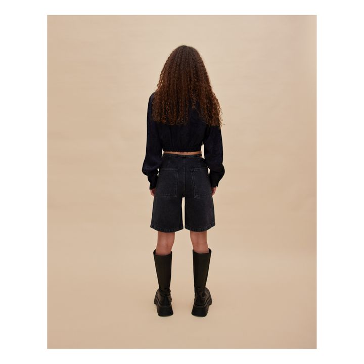 Bermuda Shona | Denim noir- Image produit n°7
