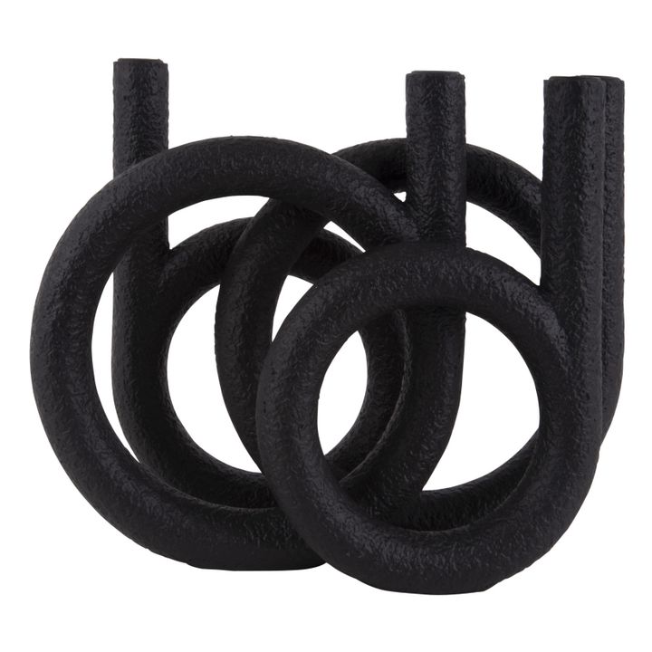 Kerzenhalter Ring | Schwarz- Produktbild Nr. 0