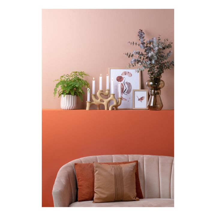 Swirls Candle Holder - L | Beige- Immagine del prodotto n°2