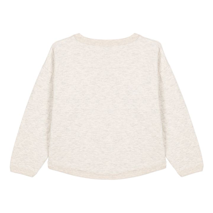 Casual Quilted Sweatshirt | Beige- Product image n°4