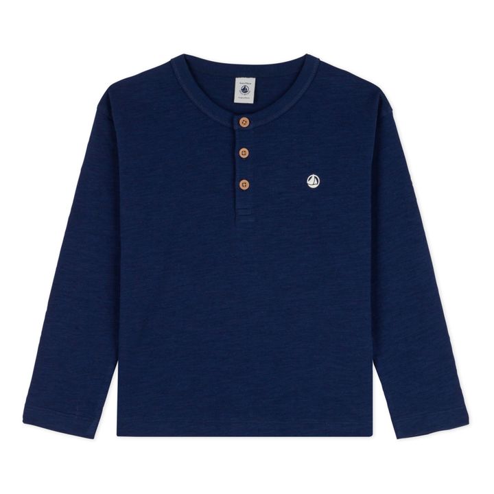 Ceylan Jersey T-shirt | Navy blue- Product image n°0