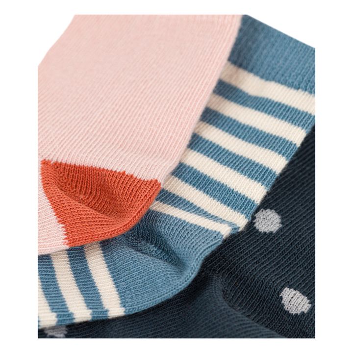 Lot de 3 Paires de Chaussettes Bleu- Image produit n°1