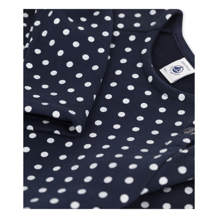 Cecilia Fleece Dress | Navy blue- Product image n°1