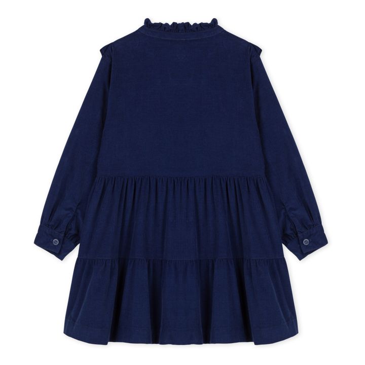 Ceerique Velour Dress | Blue- Product image n°2