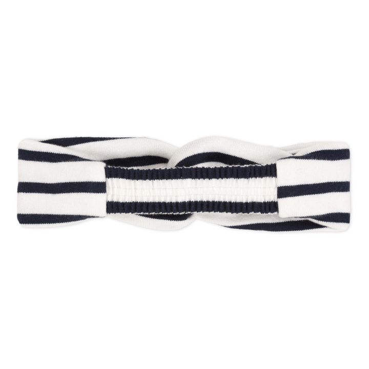 Bandeau à Rayures en Jersey | Bleu marine- Image produit n°2