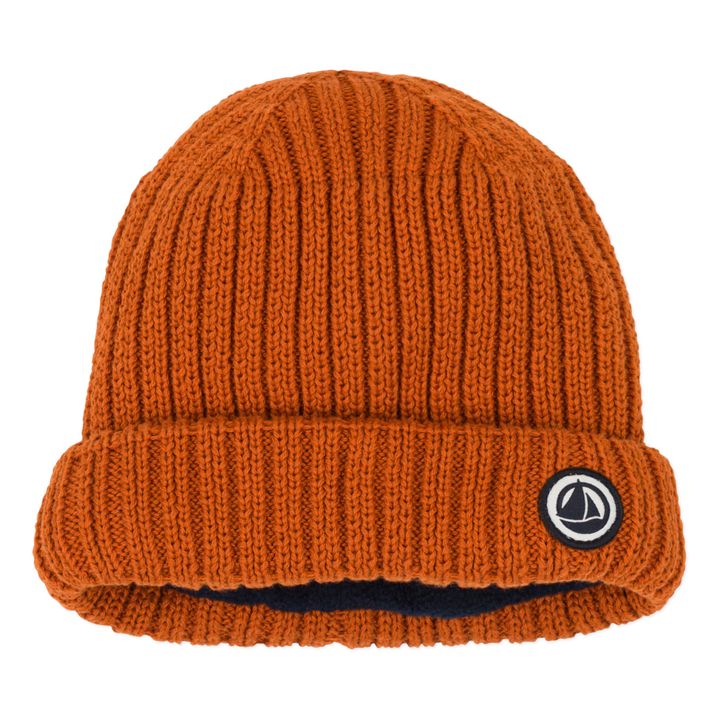 Organic Cotton Beanie | Orange- Product image n°0