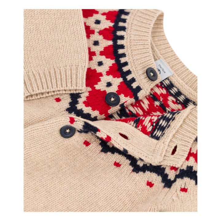Clap Knitted Cardigan | Beige- Product image n°1