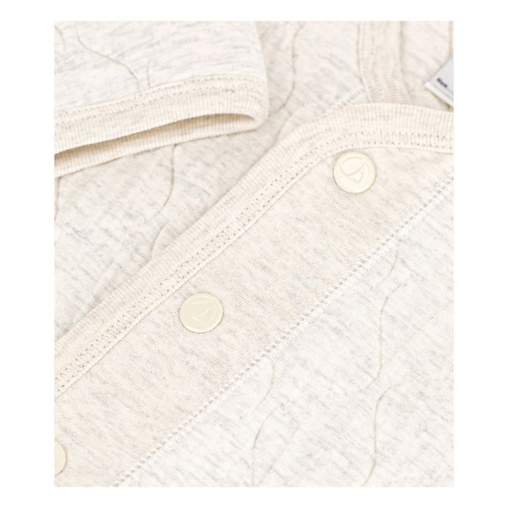 Cardigan Tubique Matelass Cyrus Beige- Image produit n°1
